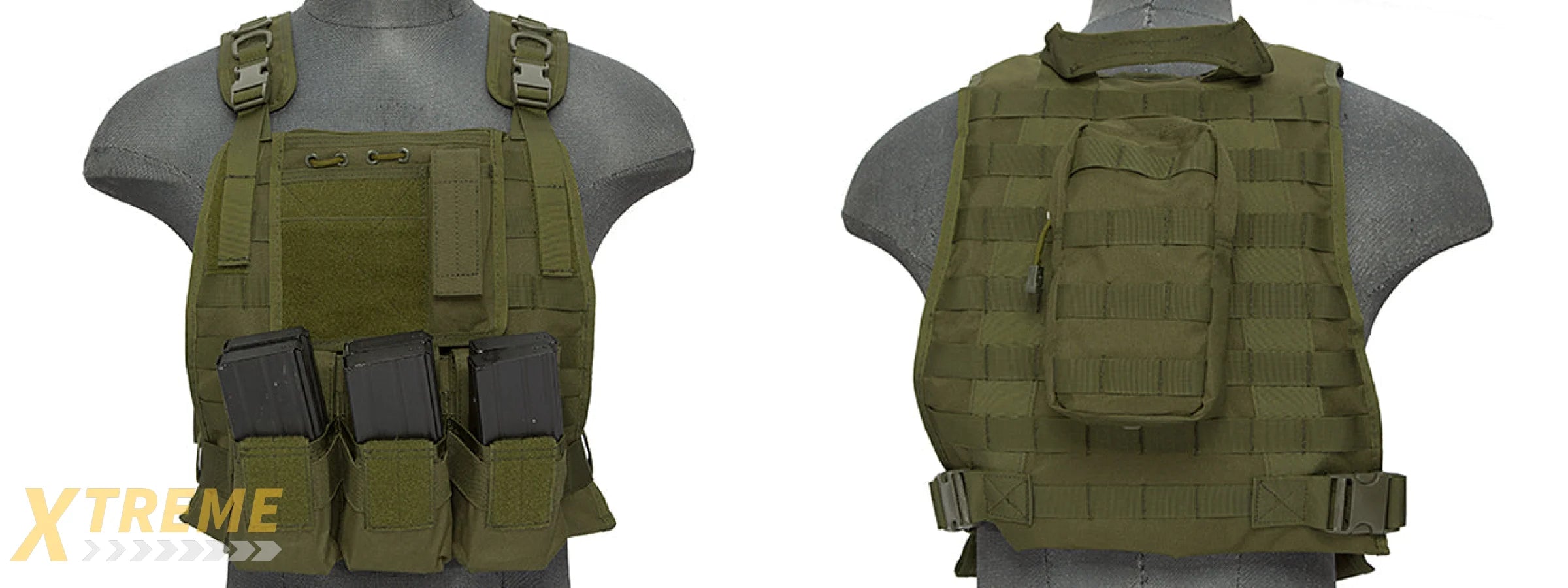 CA-301GN Nylon Molle Tactical Vest (OD Green)