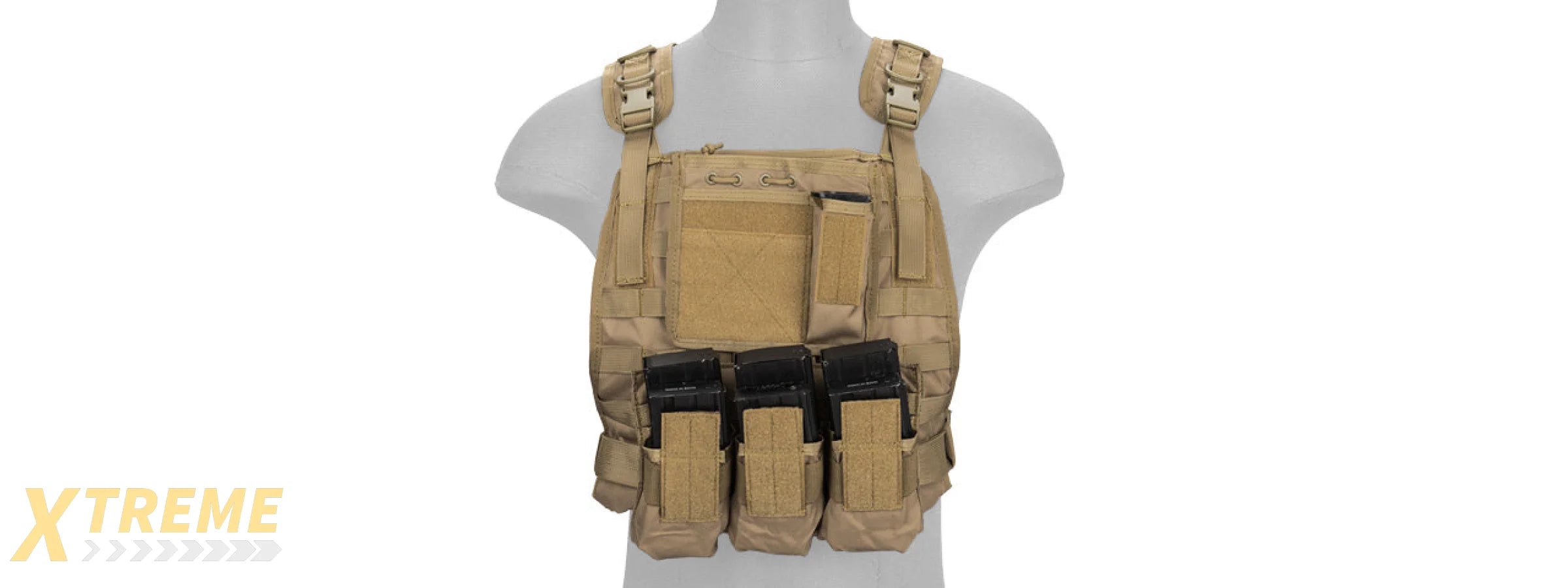 CA-301TN Nylon Molle Tactical Vest (Tan)