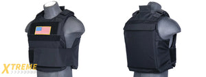 CA-302BN Nylon Body Armor Tactical Vest (Black)