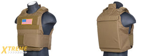 CA-302TN Nylon Body Armor Tactical Vest (Tan)