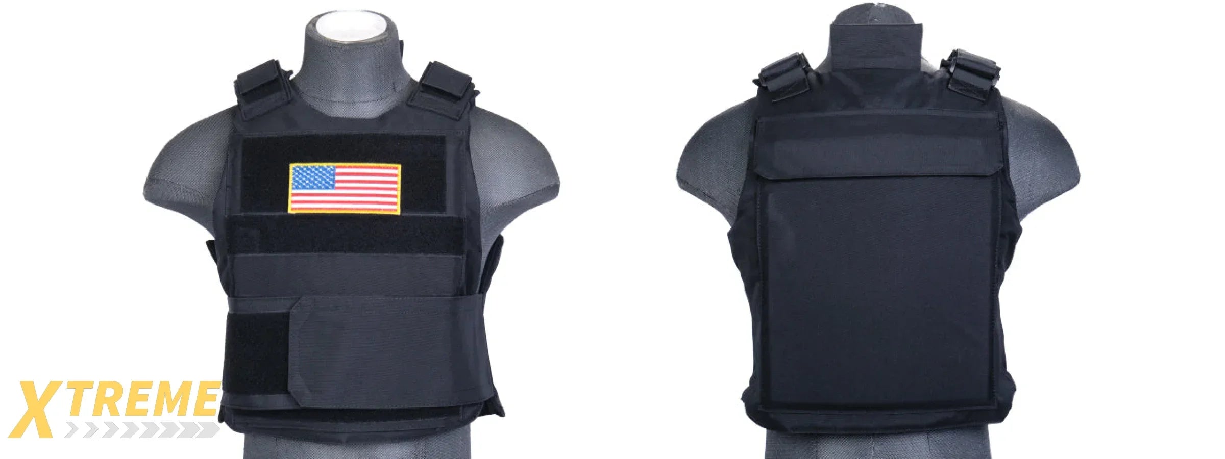 CA-302BN Nylon Body Armor Tactical Vest (Black)