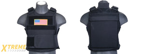 CA-302BN Nylon Body Armor Tactical Vest (Black)