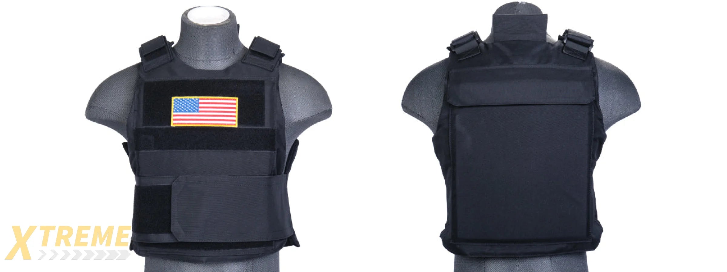 CA-302BN Nylon Body Armor Tactical Vest (Black)