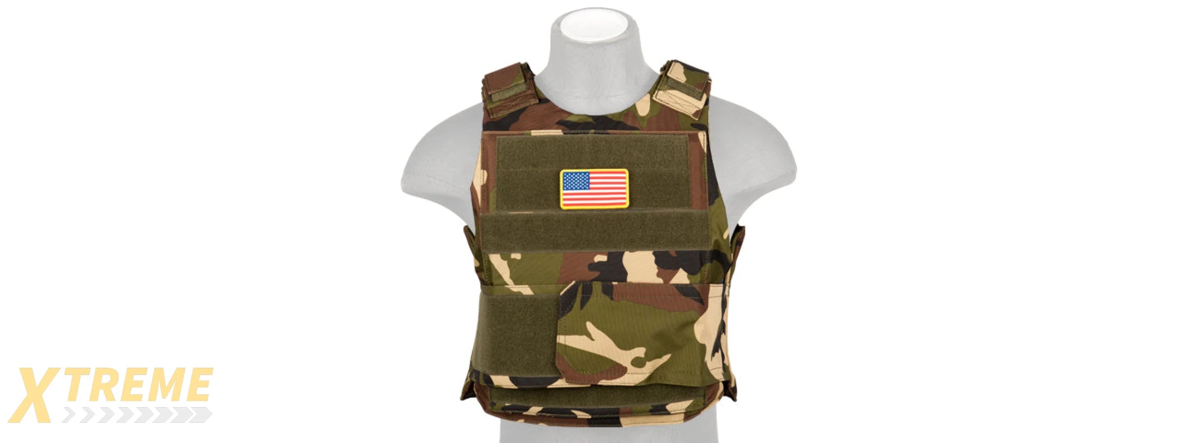 CA-302WN Nylon Body Armor Tactical Vest (Woodland)