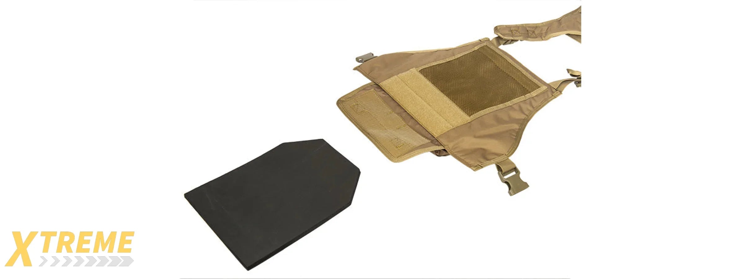 CA-305TN NYLON TACTICAL ASSAULT PLATE CARRIER (TAN)