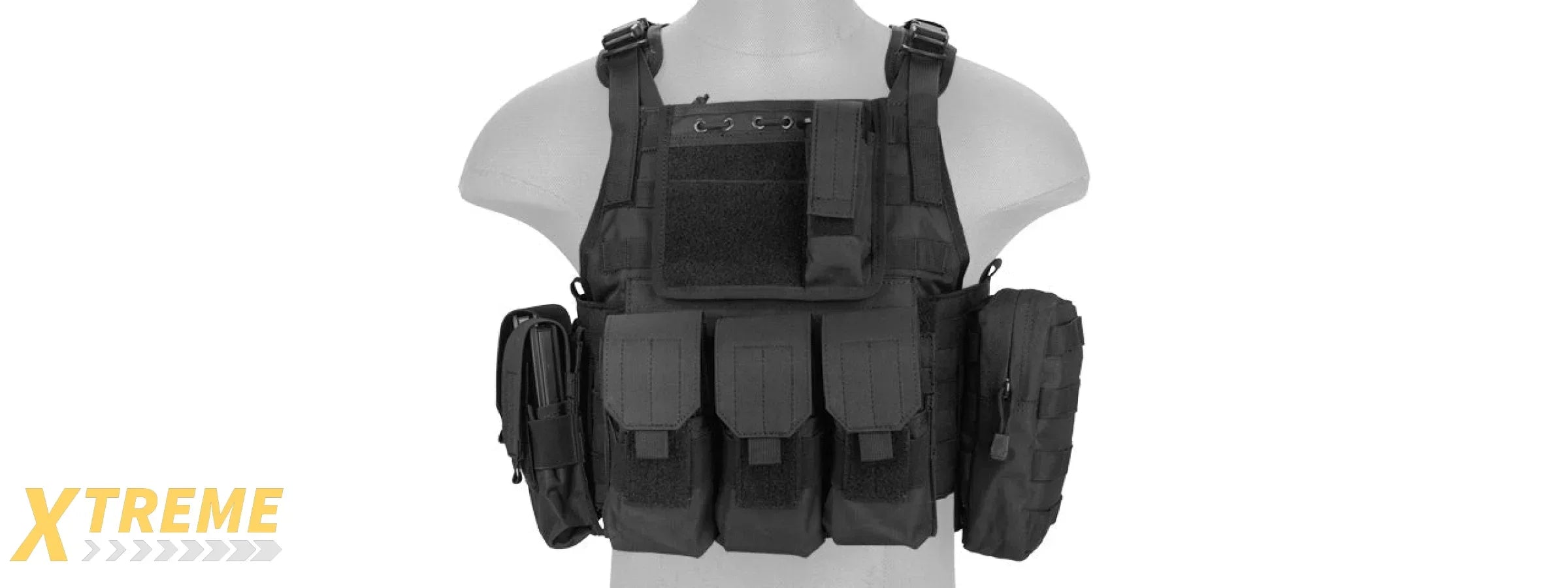 CA-305BN Nylon Assault Tactical Vest (Black)