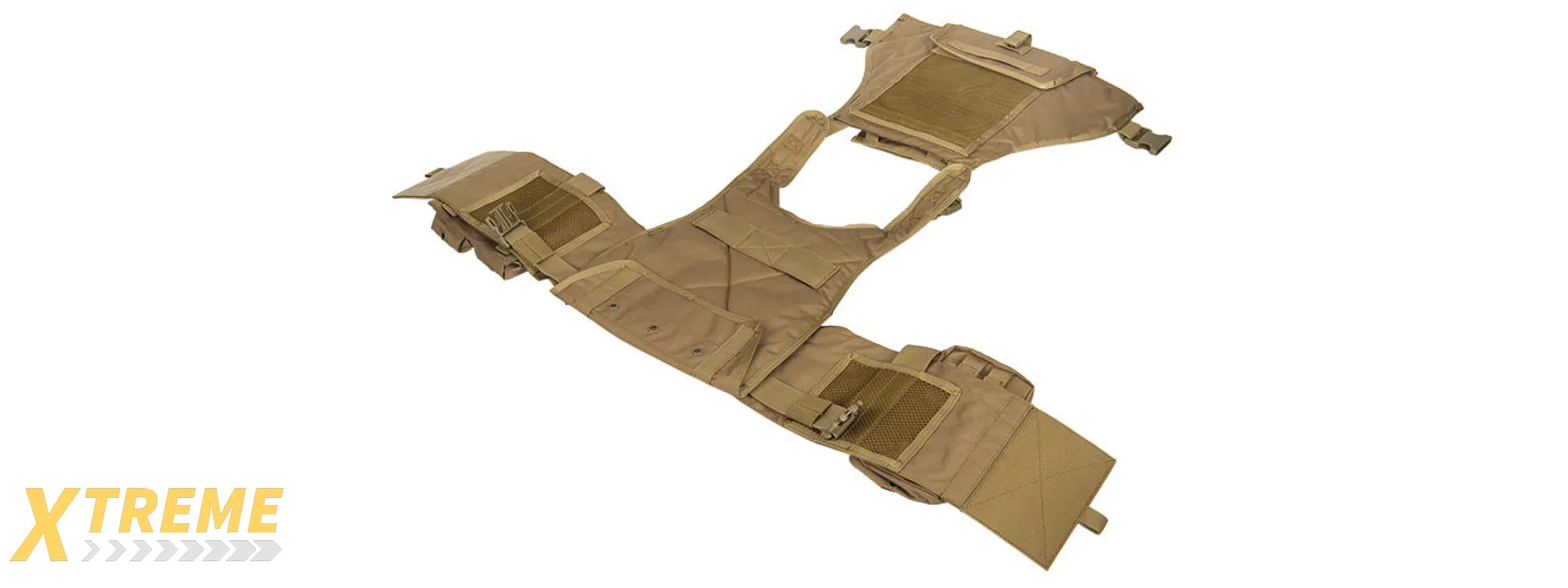 CA-305TN NYLON TACTICAL ASSAULT PLATE CARRIER (TAN)