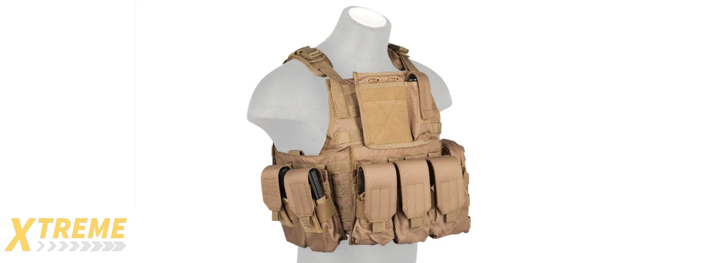 CA-305KN Assault Tactical Vest (Coyote Brown)
