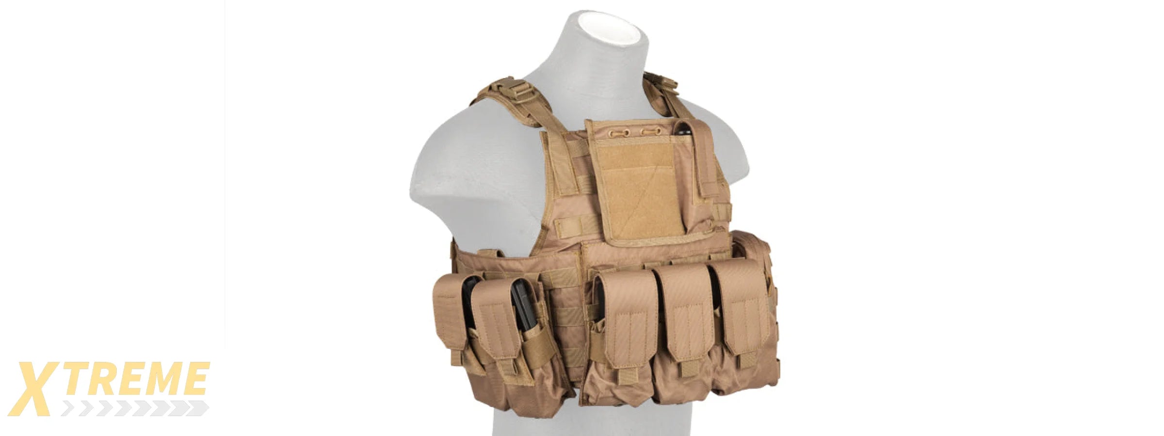 CA-305KN Assault Tactical Vest (Coyote Brown)