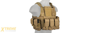 CA-305TN NYLON TACTICAL ASSAULT PLATE CARRIER (TAN)