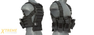 CA-306BN NYLON M4 CHEST HARNESS (BK)