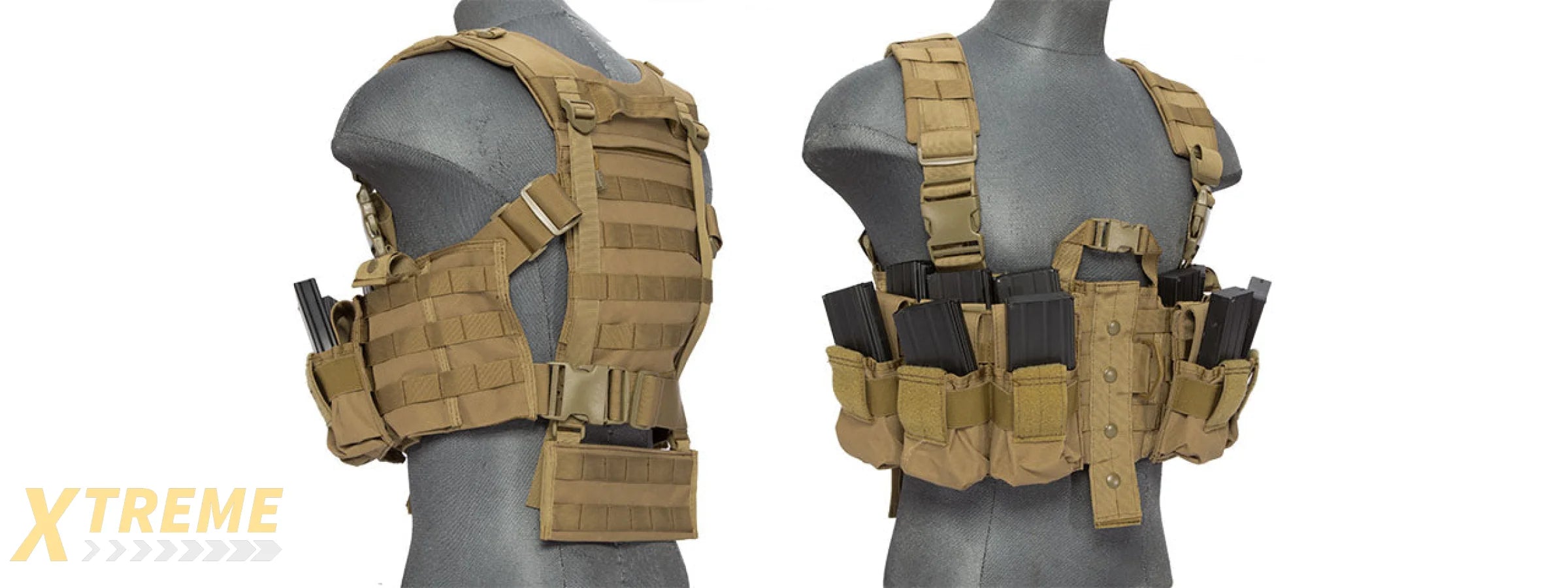 CA-306TN NYLON M4 CHEST HARNESS (TAN)