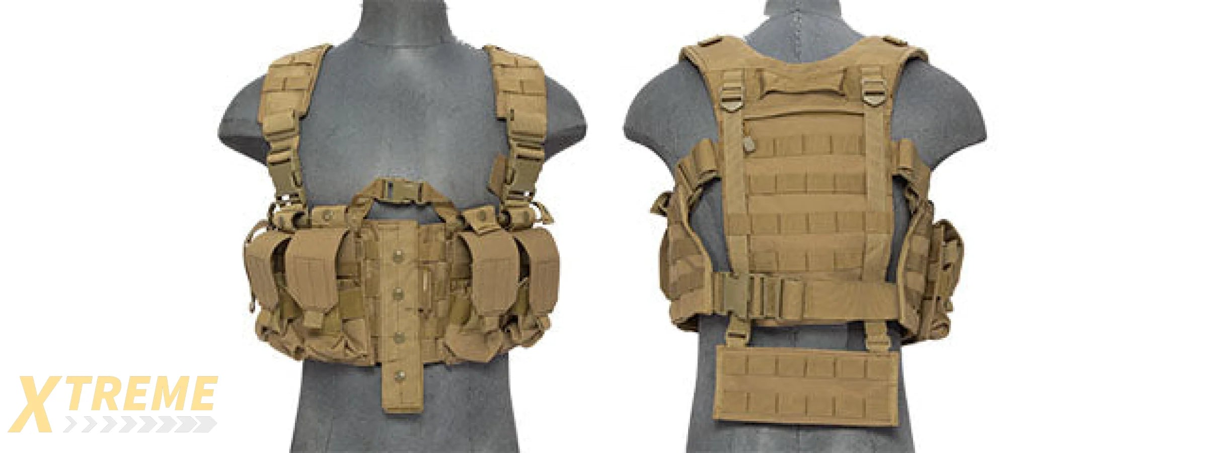 CA-306TN NYLON M4 CHEST HARNESS (TAN)