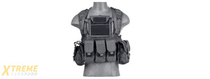 CA-307BN NYLON MODULAR CHEST RIG (BK)