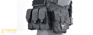 CA-307BN NYLON MODULAR CHEST RIG (BK)