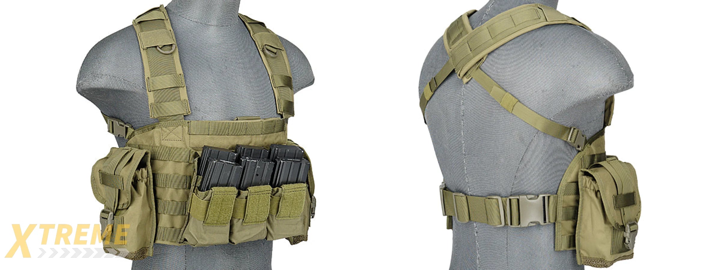 CA-307GN MODULAR CHEST RIG 600D NYLON (OD)