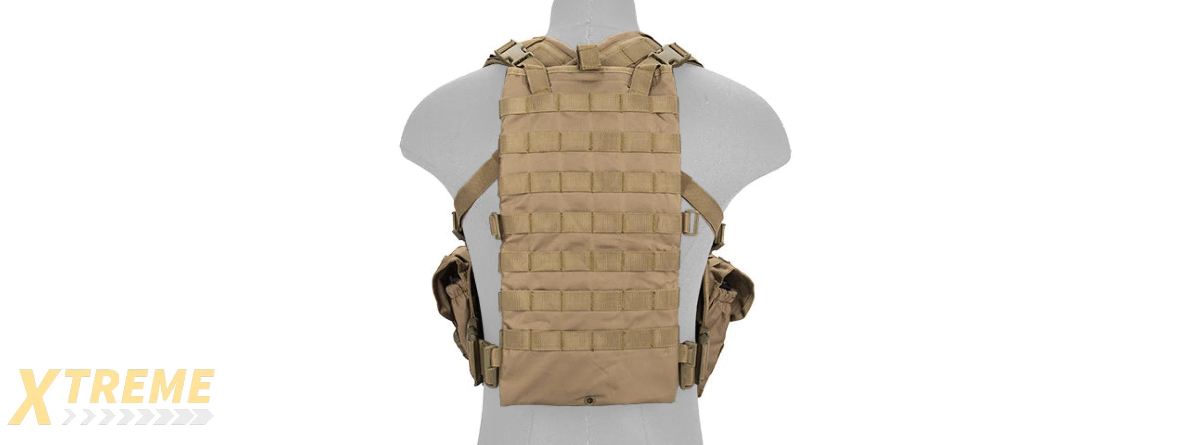 CA-307TN NYLON MODULAR CHEST RIG (TAN)