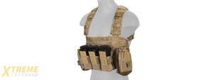 CA-307TN NYLON MODULAR CHEST RIG (TAN)