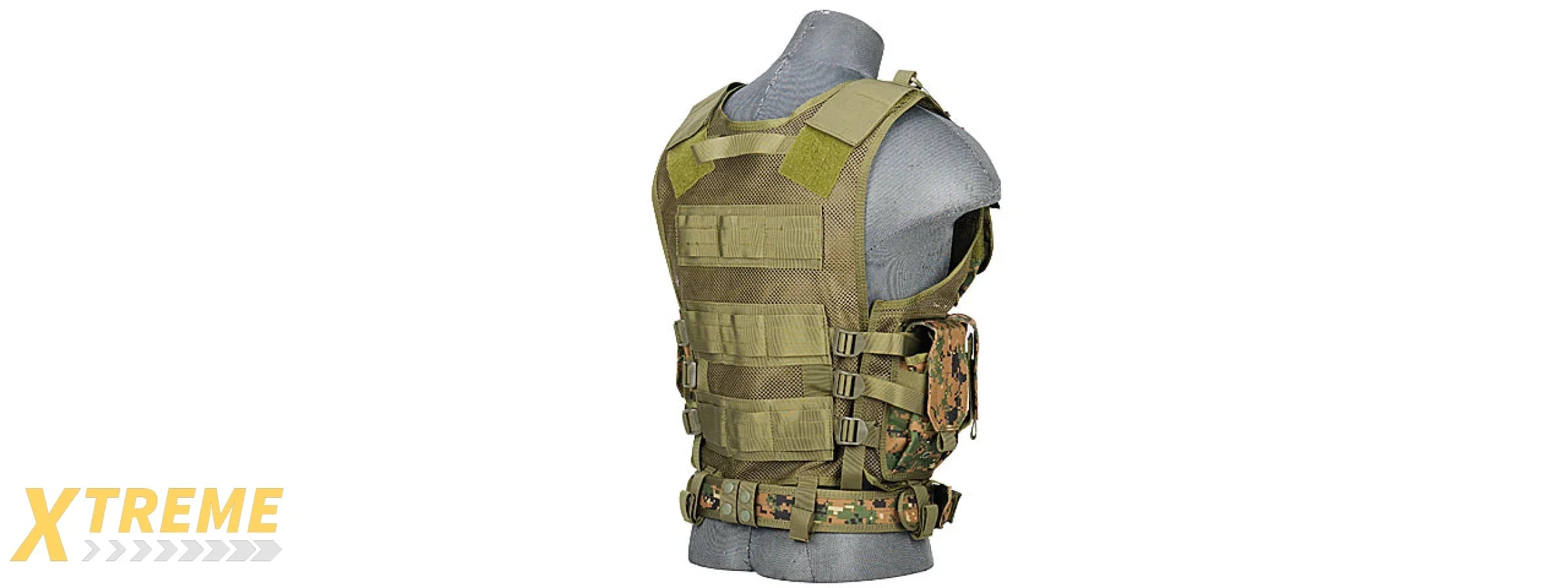 CA-310DN CROSSDRAW VEST 1000D NYLON (DIGITAL MARPAT)