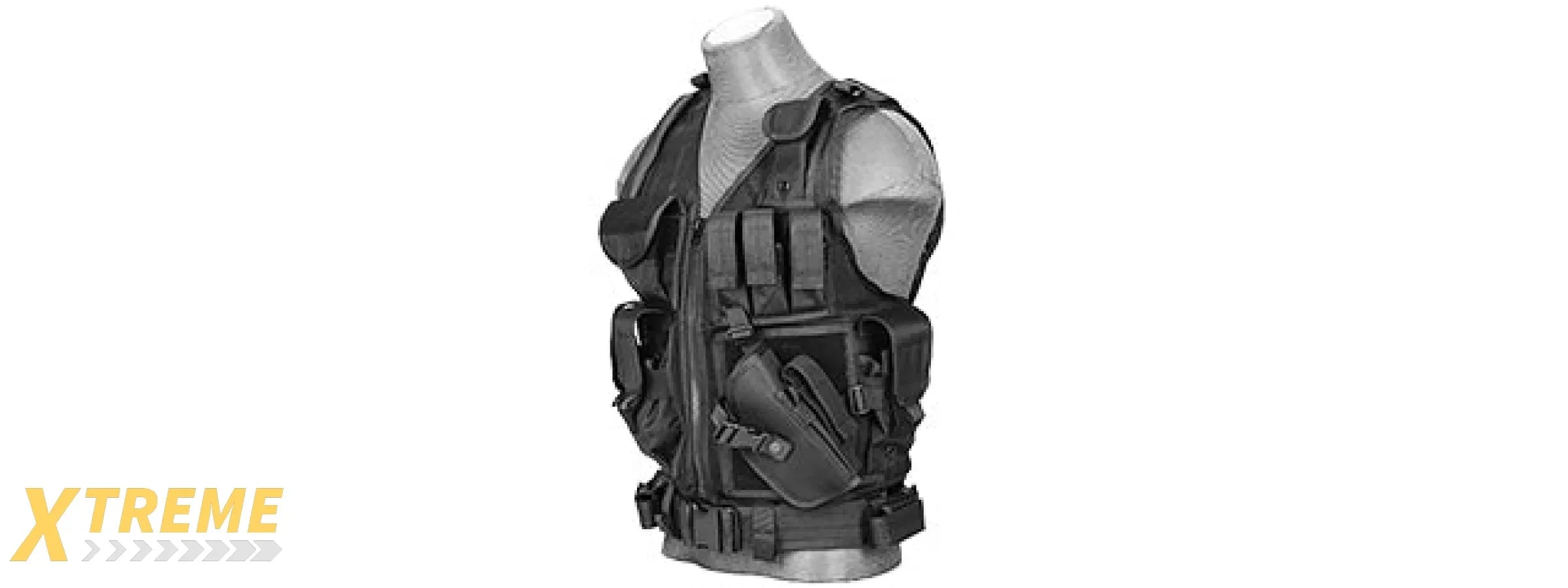 Lancer Tactical CA-310B Cross Draw Vest in Black