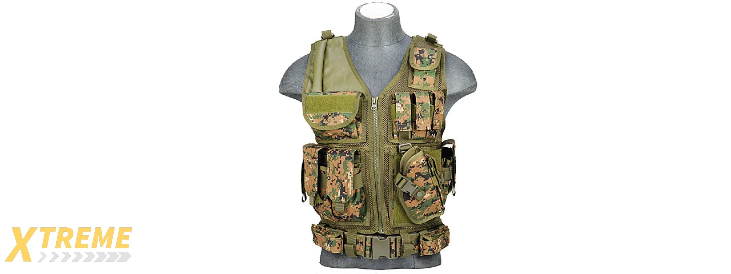 CA-310DN CROSSDRAW VEST 1000D NYLON (DIGITAL MARPAT)