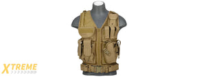 CA-310KN NYLON CROSS DRAW VEST (KHAKI)