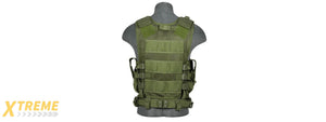 CA-310GN NYLON CROSS DRAW VEST (OLIVE DRAB GREEN)