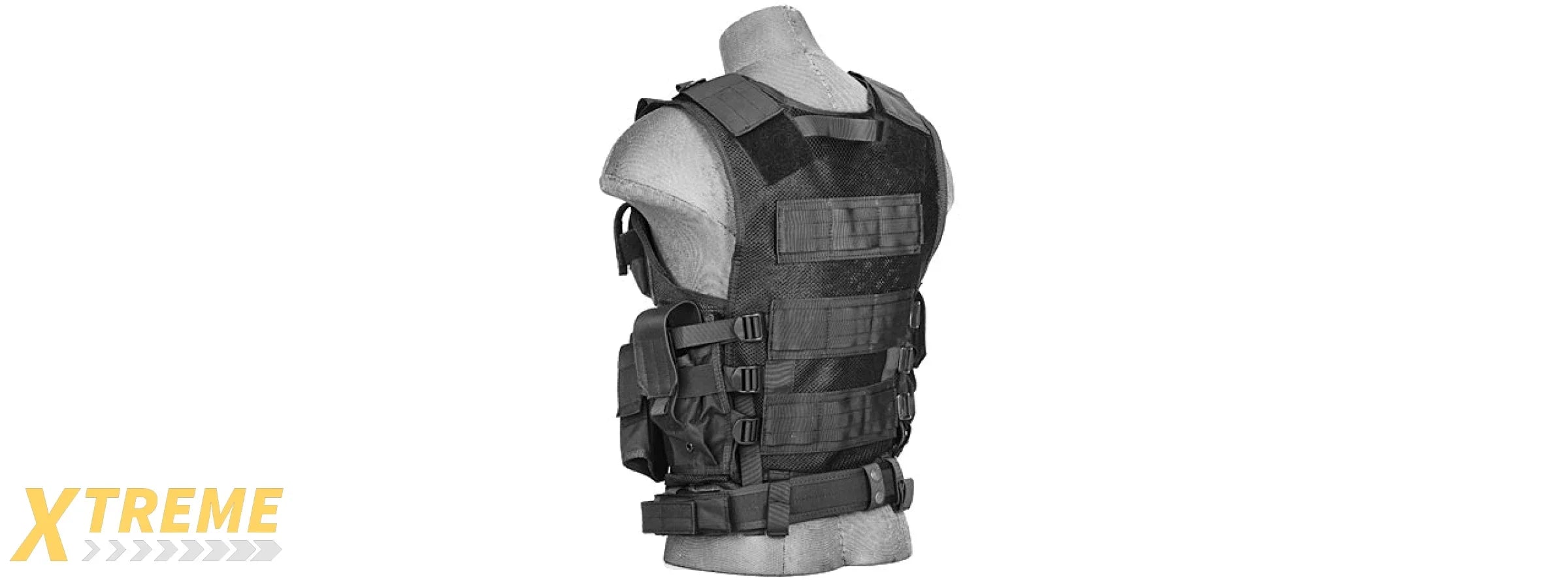 Lancer Tactical CA-310B Cross Draw Vest in Black