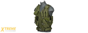 CA-310GN NYLON CROSS DRAW VEST (OLIVE DRAB GREEN)