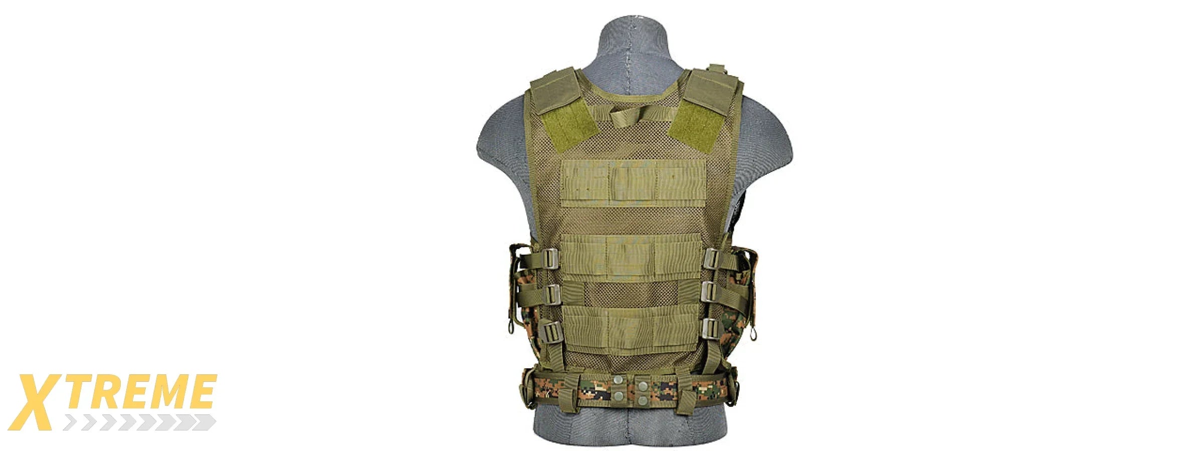 CA-310DN CROSSDRAW VEST 1000D NYLON (DIGITAL MARPAT)