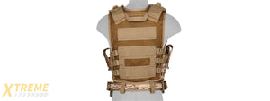 CA-310DDN 1000D NYLON AIRSOFT COMBAT VEST W/ HOLSTER (DESERT DIGITAL)