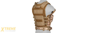 CA-310DDN 1000D NYLON AIRSOFT COMBAT VEST W/ HOLSTER (DESERT DIGITAL)