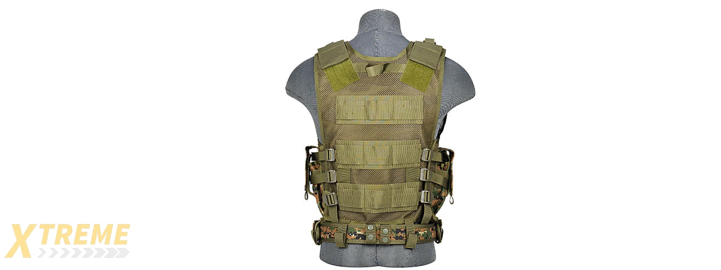 CA-310DN CROSSDRAW VEST 1000D NYLON (DIGITAL MARPAT)