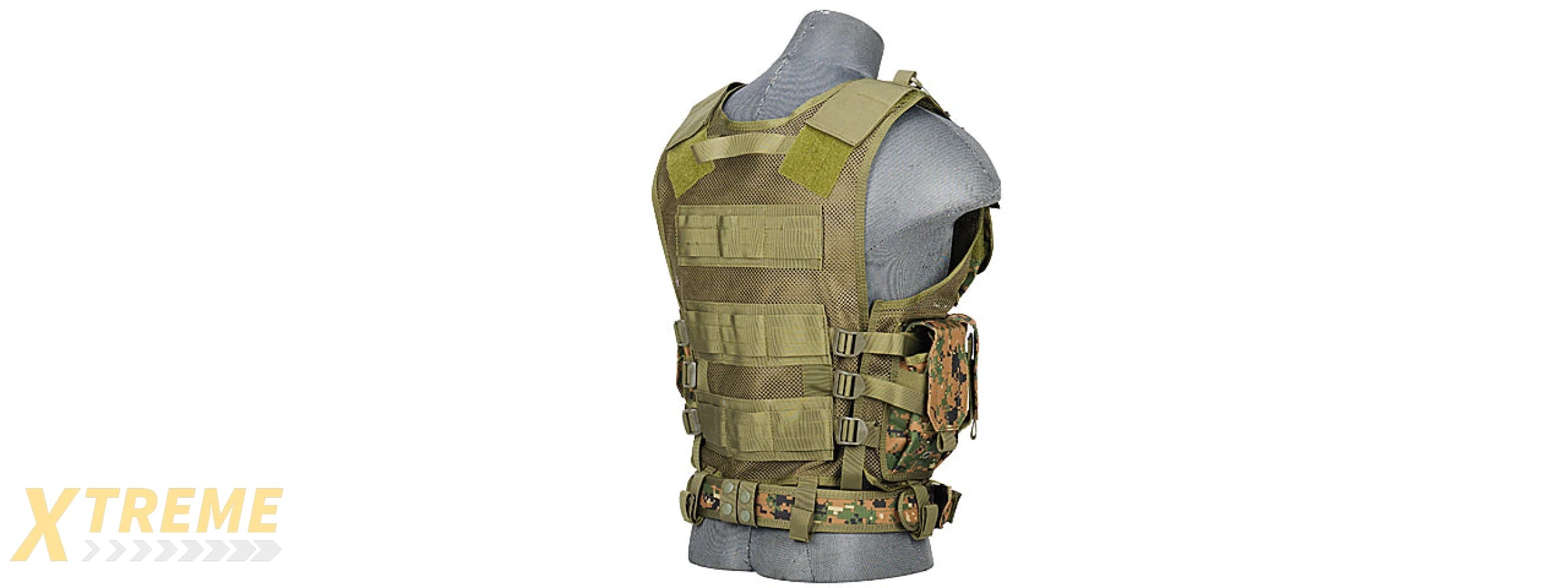 CA-310DN CROSSDRAW VEST 1000D NYLON (DIGITAL MARPAT)