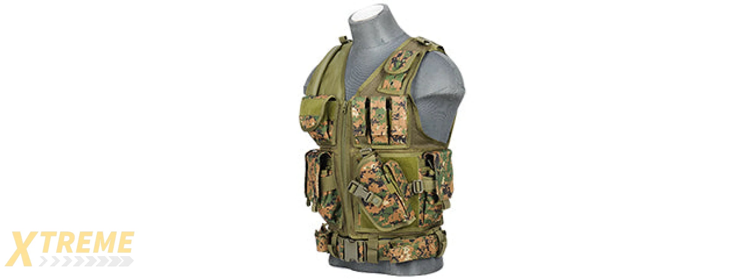 CA-310DN CROSSDRAW VEST 1000D NYLON (DIGITAL MARPAT)