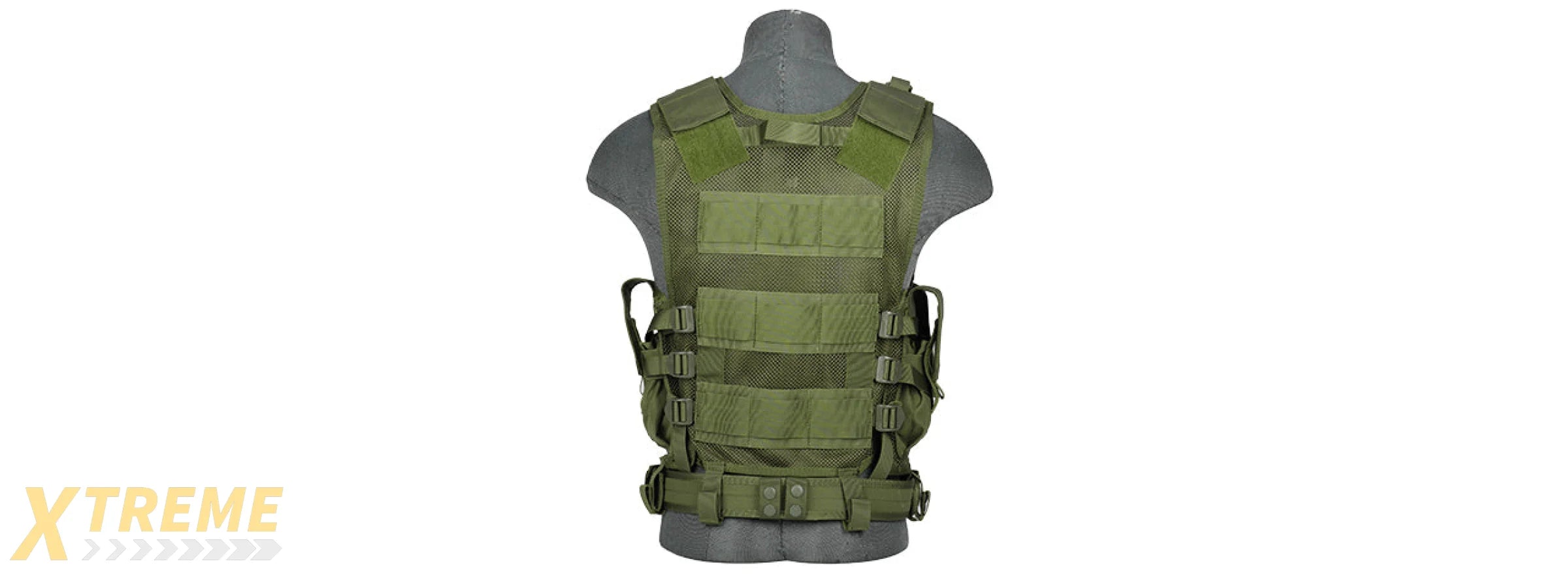 CA-310GN NYLON CROSS DRAW VEST (OLIVE DRAB GREEN)
