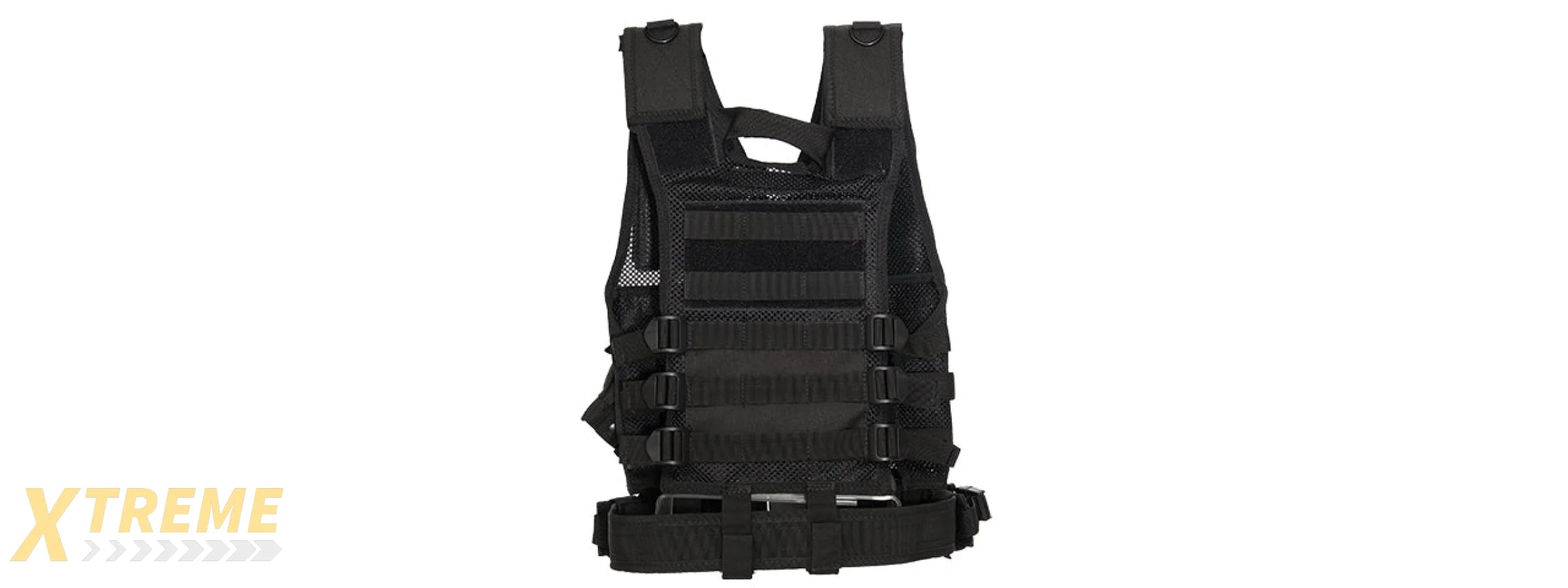CA-310KBN NYLON YOUTH SIZE CROSS DRAW VEST W/HOLSTER (BLK)