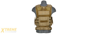 CA-310KN NYLON CROSS DRAW VEST (KHAKI)