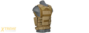 CA-310KN NYLON CROSS DRAW VEST (KHAKI)