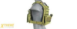 1000D Nylon Airsoft Molle Tactical Vest (OD Green)