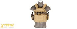 CA-311TN 69T4 1000D Nylon Tactical Vest (Tan)