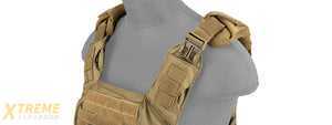 CA-313T2N SAPC w/DUAL INNER MAG POUCH + SHOULDER PADS (TAN)
