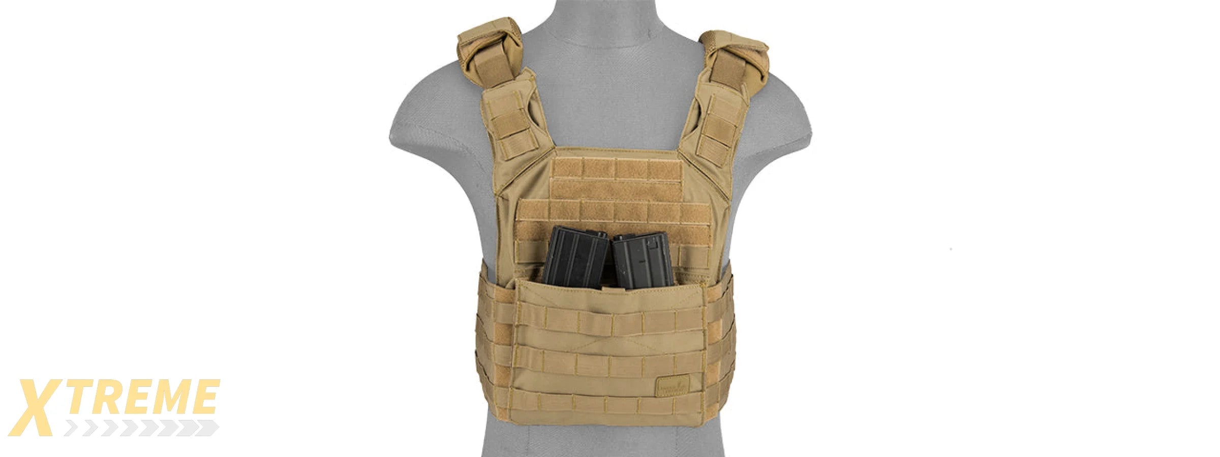 CA-313T2N SAPC w/DUAL INNER MAG POUCH + SHOULDER PADS (TAN)