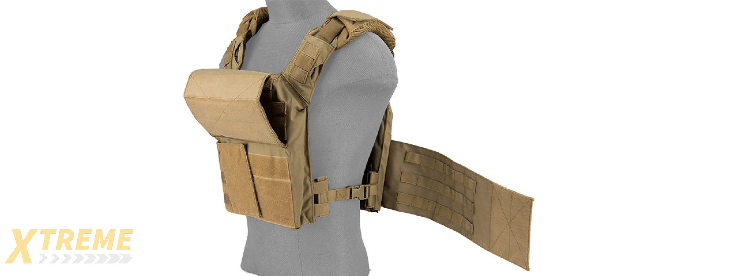 CA-313T2N SAPC w/DUAL INNER MAG POUCH + SHOULDER PADS (TAN)