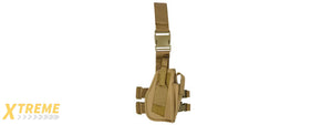 Lancer Tactical Airsoft Drop Leg Nylon Holster Accessory (Color: Tan)
