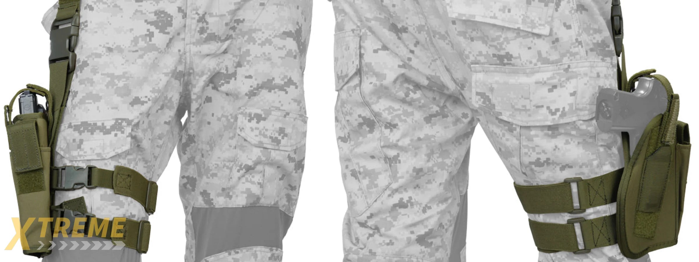 CA-323GN 92F DROP LEG HOLSTER IN NYLON (OD)