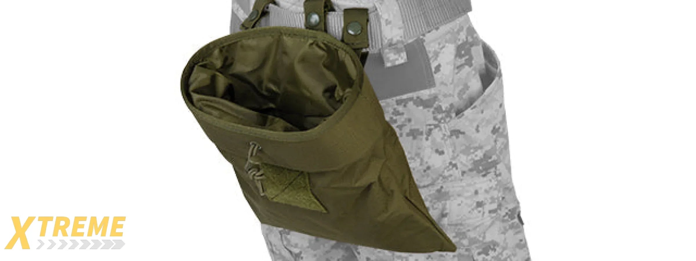 CA-341GN NYLON LARGE FOLDABLE DUMP POUCH (OD)