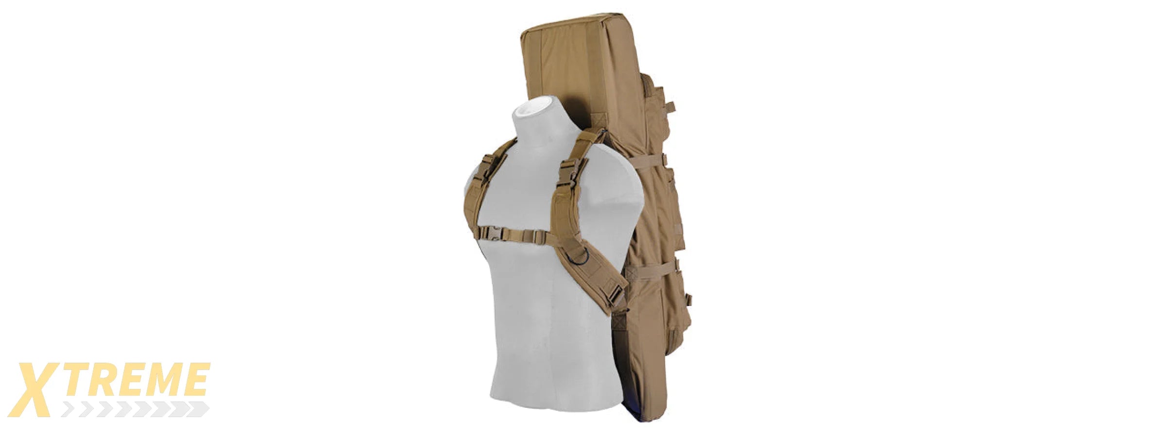 CA-345K MOLLE 36" DOUBLE GUN BAG (COLOR: COYOTE BROWN)