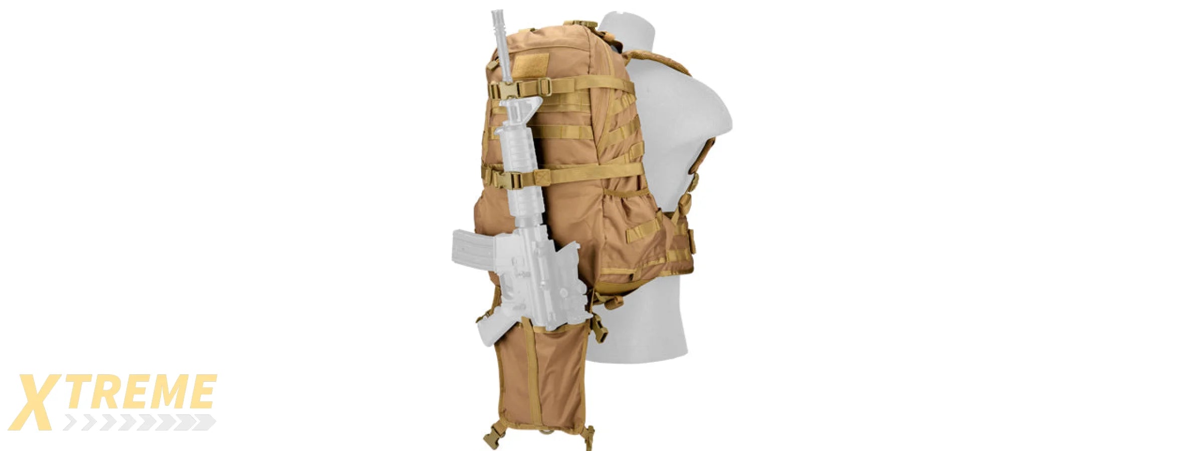 CA-353KN 600D NYLON EDC FAST MOLLE BACKPACK (KHAKI)