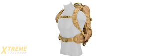 CA-353KN 600D NYLON EDC FAST MOLLE BACKPACK (KHAKI)